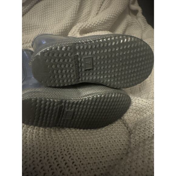 Hunter Kids Original First Classic Metal Boot Toddler size 7 Silver Rainboots - Picture 6 of 6